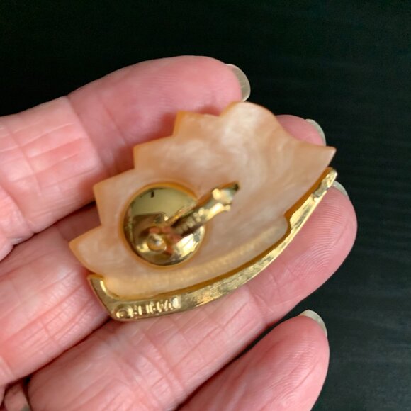 Napier Lucite Earrings - Picture 3 of 5